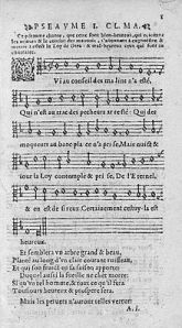 Psalm 1 from the Genevan Psalter