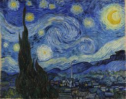 'Starry Night' by V van Gogh. Wikimedia commons
