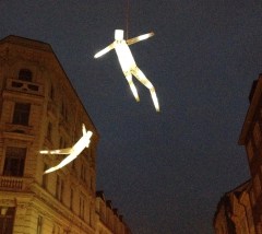 Street art, Prague. Dancing