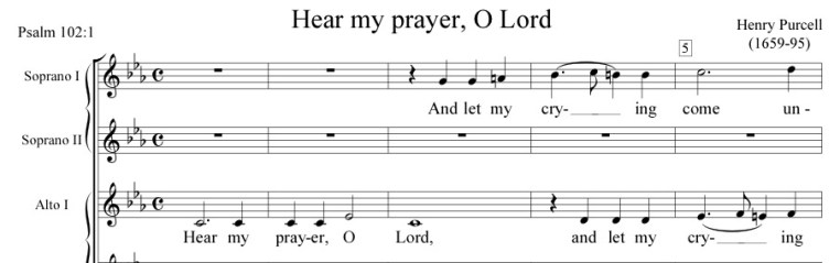 Purcell Hear my prayer