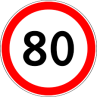80 sign