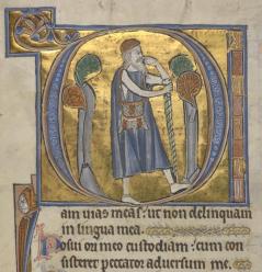 Illustration from The Grandisson Psalter, Exeter 13C. BL MS 21926 F66v