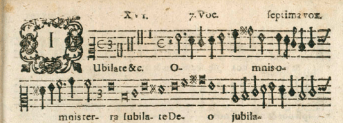 Septima vox, Musarum Sioniarum (1607), Praetorius.